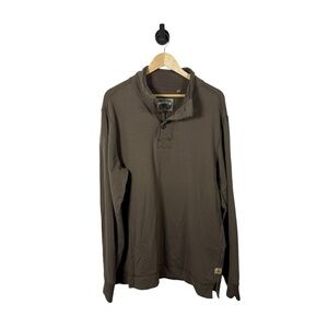 Jeremiah Clothing Men’s ¼ Button Sweater in Olive Green Size XL